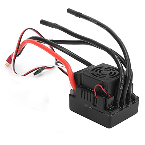 Dilwe RC 120A ESC, 120A ESC Kunststoff Elektronischer Geschwindigkeitsregler Wasserdichter Brushless ESC 1:8 1:10 RC Truck Auto Ersatzteil von Dilwe