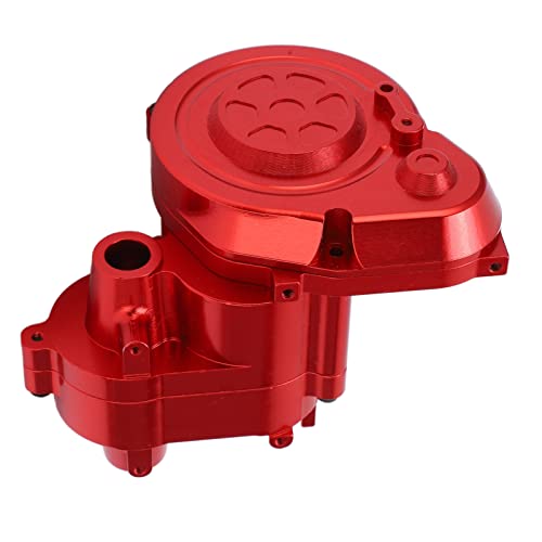 Dilwe RC Alu Getriebegehäusedeckel, Stabiles Realistisches Leichtes Getriebegehäuse für Axial RBX10 1/10 RC Car, 3 Farben(rot) von Dilwe