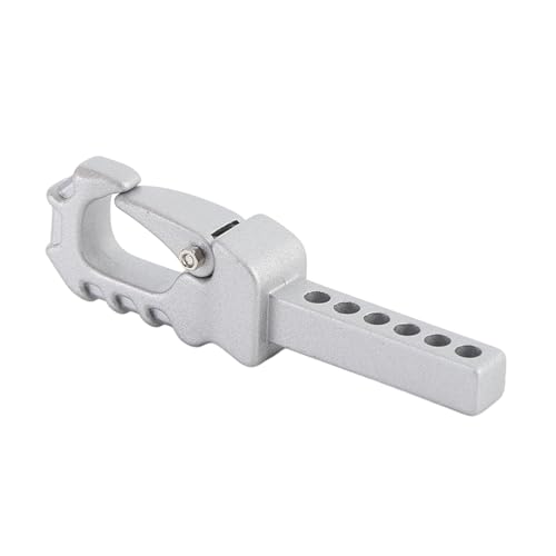 Dilwe RC -Anhängerhaken, Easy Control Crawler Trailer Hitch Schlepphaken für 4101 4102 4082 1/10 1/8 RC Crawler (Silver) von Dilwe
