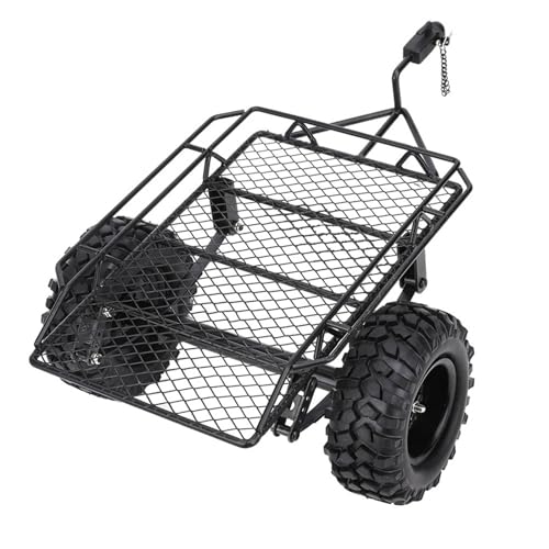 Dilwe RC-Anhnger, Langlebige Metall-RC-Simulations-Emer-Anhnger-RC-Auto-eratze-Auto-Modellteile Modell Spielzeug Spielzeug (Black) von Dilwe