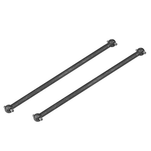 Dilwe RC Auto-Antriebswellen, 2 Stück 101mm Metall-Hundeknochen-Antriebswellen für FS 53633/51805/51806 1/10 RC-Zubehörteile(Schwarz) von Dilwe
