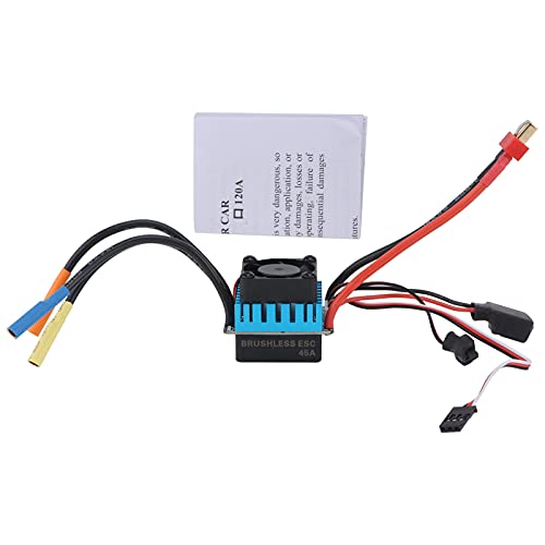 Dilwe RC Auto ESC, RC 45A Sensorless Brushless ESC Wasserdicht 4 Pole Elektronischer Geschwindigkeitsregler für 1/10 RC Auto Upgrade Teile Dilwe RC Auto ESC, RC 45A Sensorless Brushless ESC Wasserdicht 4 Pole Elektronischer Geschwindigkeitsregler für 1/10 RC Auto Upgrade Teile von Dilwe