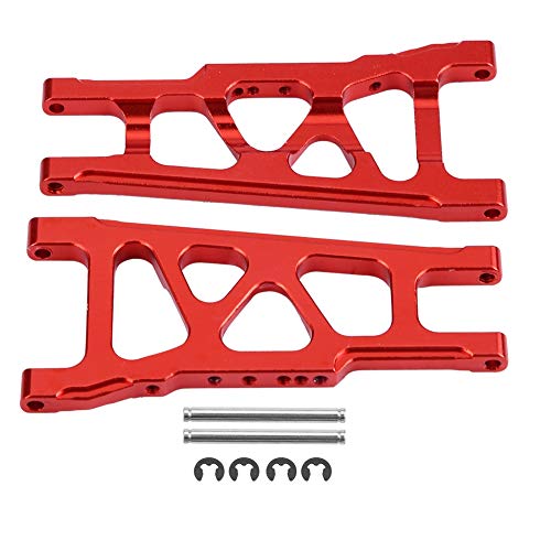 Dilwe RC Auto Querlenker, Aluminiumlegierung Universal Querlenker für Slash 1/10 Skala RC Auto Zubehör (Rot) von Dilwe