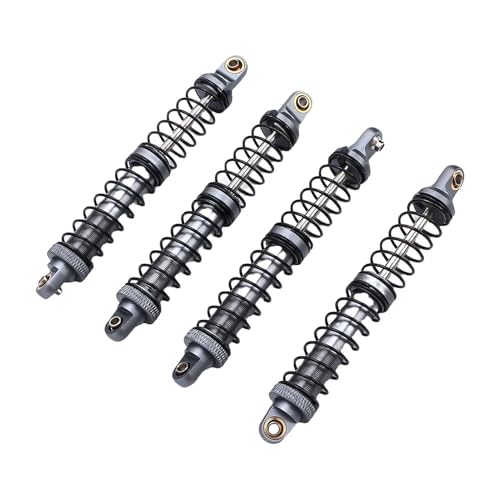 Dilwe RC -Auto -Stoßdämpfer, Legierung 100 -mm -Doppelfedern Stoßdämpfer für 1/10 RC Crawler Off Road Car, 4PCS (Ti) von Dilwe
