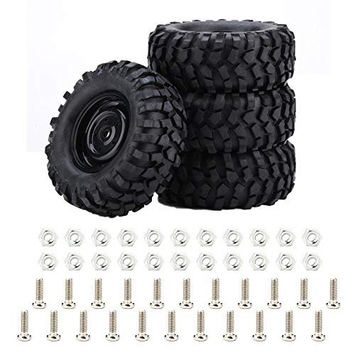 Dilwe RC Autoreifen, 4 Stück Reifen Gummireifen für 1:10 Rock Crawler Offroad RC Fernbedienung Auto Zubehör Teil Dilwe RC Autoreifen, 4 Stück Reifen Gummireifen für 1:10 Rock Crawler Offroad RC Fernbedienung Auto Zubehör Teil von Dilwe