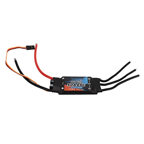 Dilwe RC Brushless ESC, Brushless Electric Speed ​​Controller Bidirektionaler Schwarzer 50A RC Car ESC für Boots-Unterwasserpropeller von Dilwe