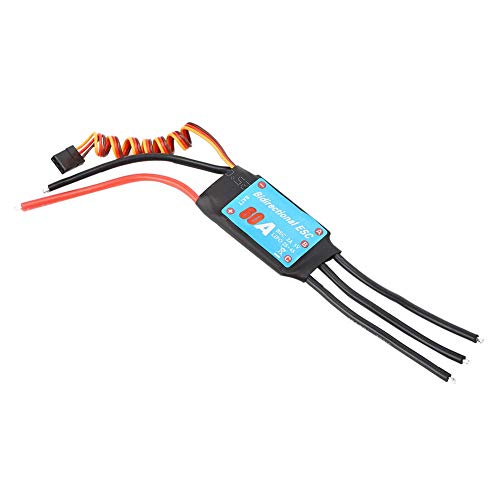 RC Brushless ESC Elektronischer Geschwindigkeitsregler Zweiwege-Steuerung für RC-Car, Schiffe, Unterwasserpropeller Zubehör(60A) von Dilwe