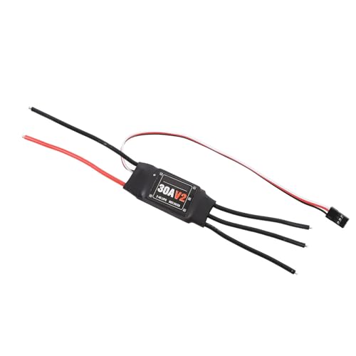 Dilwe RC Bürstenloser ESC, 30A V2 Elektrischer Geschwindigkeit Controller Bürstenloser ESC Unerbezogener Stecker 5V 2A BEC für Feste Flügelmulti -Achse 4 -Achse -Flugzeuge Dilwe RC Bürstenloser ESC, 30A V2 Elektrischer Geschwindigkeit Controller Bürstenloser ESC Unerbezogener Stecker 5V 2A BEC für Feste Flügelmulti -Achse 4 -Achse -Flugzeuge von Dilwe