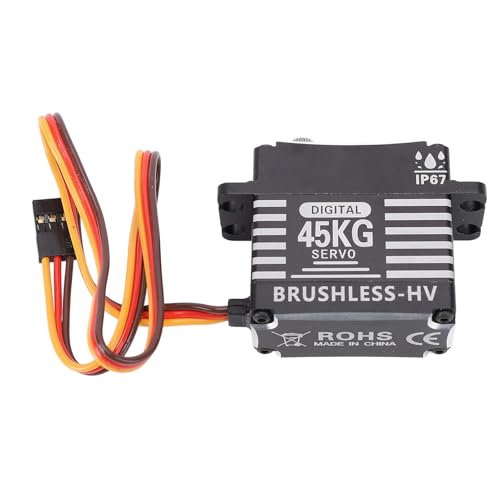 Dilwe RC Bürstenloser Servo, 6,0-8,4 V Alle Metalllegierung Effizienter, Leise Digitales Servo mit 180-Grad-Rotation und 45 Kg Torsion von Dilwe