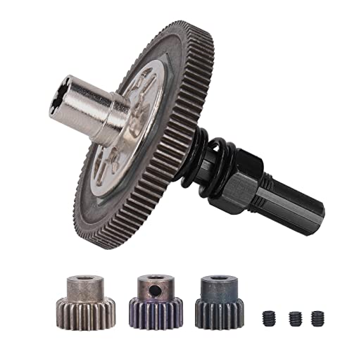 Dilwe RC Car Gear Set, 91T Big Gear mit 17T, 19T, 21T Ritzel, Kompatibel für Arrma Senton 1/10, für Granit, für Big Rock, für Vorteks, für Typhon Usw(Schwarz) von Dilwe