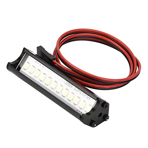 Dilwe RC Car LED Lichtleiste, 55mm RC Crawler LED Lichtleiste LEDs Lampe Zubehör Kompatibel mit für TRX4 90046 90048 SCX10 1:10 RC Car von Dilwe