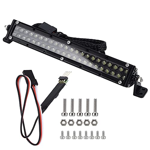 RC Car LED Light Bar, Langlebige RC Dachlichtleiste mit Control Switch Line für 1/10 RC Crawler Truck von Dilwe