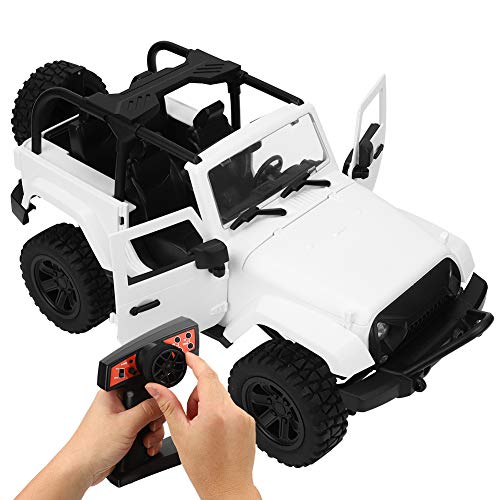 Dilwe RC Car Toy Toy Allradantrieb 1:14 Skala Fernbedienungsfahrzeug für, 2,4-GHz-Radio-Technologie, Mehr Spaß, Weiß/Orange Hinzufügen (Standardkonfiguration) von Dilwe