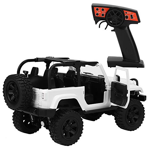 Dilwe RC Car Toy Toy Allradantrieb 1:14 Skala Fernbedienungsfahrzeug für, 2,4-GHz-Radio-Technologie, Mehr Spaß, Weiß/Orange Hinzufügen (Typ 2) von Dilwe