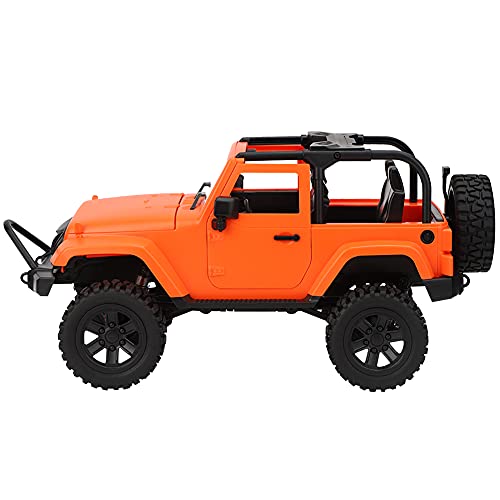 Dilwe RC Car Toy Toy Allradantrieb 1:14 Skala Fernbedienungsfahrzeug für, 2,4-GHz-Radio-Technologie, Mehr Spaß, Weiß/Orange Hinzufügen (Typ 2) von Dilwe