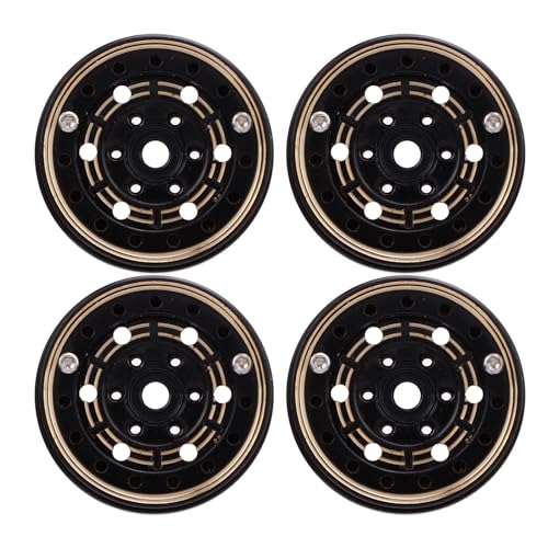 Dilwe RC Car Wheel Hub Messing Wheel -Hubs, CNC Bearbeitetes Beadlock -Design, Schwarze Beschichtung, Ersatz für SCX24, 1/18 Model -Autos Im Maßstab Dilwe RC Car Wheel Hub Messing Wheel -Hubs, CNC Bearbeitetes Beadlock -Design, Schwarze Beschichtung, Ersatz für SCX24, 1/18 Model -Autos Im Maßstab von Dilwe