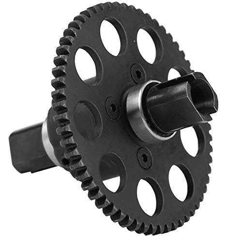 Dilwe RC Mittleres Differential, 60T 1.0Mo für ZD Racing 8156 / Truggy 1/8 RC Auto, Schwarz, Stahlgetriebe, Zubehör für Kinder (Kindergarten bis Grundschule), Unisex von Dilwe