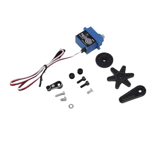 Dilwe RC Digital Servo, 3pcs 7 Kg IP66 Wassersicheres Diff -Lock -Aluminium -Legierungsservo mit Arm für SCX10 III 1/10 Crawler von Dilwe