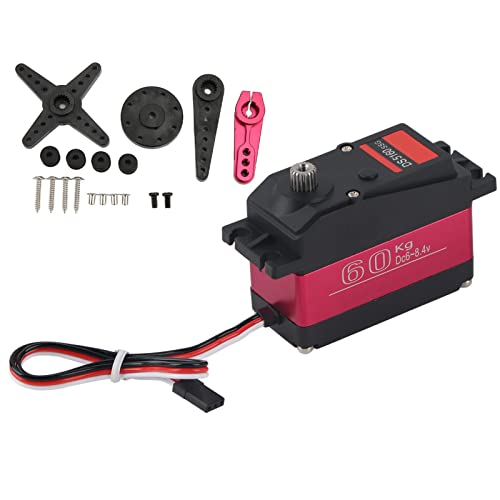 Dilwe RC Digital Servo, RC DS5160 Digitales Servo Kunststoff Aluminiumlegierung Edelstahl Licht Groe Torsion Wasserdichtes Car Model Teile Modell Spielzeug von Dilwe