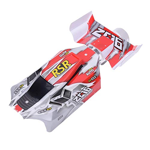 Dilwe RC-Fahrzeugschale, 2-teilig RC-Kunststoffschale Zubehörteile Kompatibel für Wltoys 144001 1/14 Elektro-RC-Auto geeignet ab 6 Jahren (rot) von Dilwe