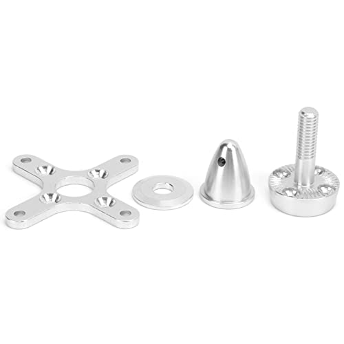 Dilwe RC Flugzeug Brushless Motor Set, C3550/C35536/C3542/C3548 Brushless Motor mit Schrauben RC Fixed Wing Upgrade Zubehör RC Flugzeug Propeller Adapter von Dilwe