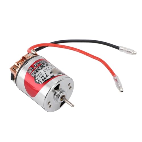 Dilwe RC Gebürstetem Motor, Wasserfest Großer Torsion Gebürstetem Elektromotor mit Edelstahlschale für 1/10 RC -Auto (12T) von Dilwe