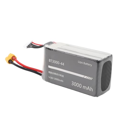 Dilwe RC Hubschrauber Batterie, 14,8 V 3000 MAh Lithium Batterie Ersatz für Flywing BELL206 für UH1 RC Hubschrauber Dilwe RC Hubschrauber Batterie, 14,8 V 3000 MAh Lithium Batterie Ersatz für Flywing BELL206 für UH1 RC Hubschrauber von Dilwe