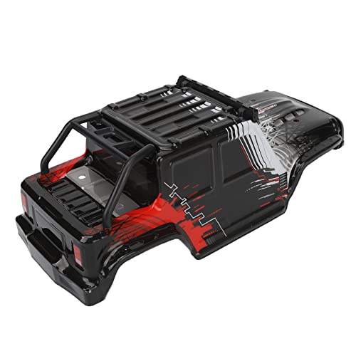 Dilwe RC-Karosserie, Langlebiger RC-Karosserierahmen, Ferngesteuerte Karosserieabdeckung, Passend für SCY 16103PRO 1/16 RC-Auto (Rot) von Dilwe
