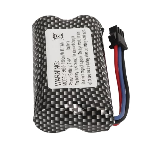 Dilwe RC LiPo-Akku, 7,4 V 1500 MAh LiPo-Akku für Ferngesteuerte Crawler-Auto-Lithiumbatterie mit SM 3P-Stecker Zum Austausch Dilwe RC LiPo-Akku, 7,4 V 1500 MAh LiPo-Akku für Ferngesteuerte Crawler-Auto-Lithiumbatterie mit SM 3P-Stecker Zum Austausch von Dilwe