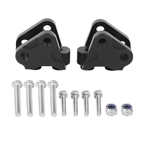 RC Link Halterung, Vorne Hinten Unten Stoßdämpfer-Link-Halterung Kompatibel mit SCX10-II AXIAL RC-Car(Schwarz) von Dilwe