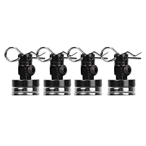 RC Magnetic Stealth, 4 STÜCKE Invisible Shell Column für SCX10 4WD HSP 1/10 RC Car mit Slotting( Schwarz) von Dilwe