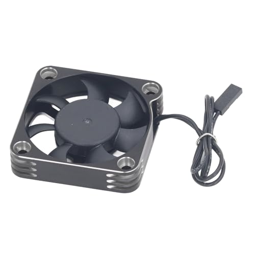 Dilwe RC-Motor-Lüfter, 50 Mm RC-Modell 15000 U/min ESC-Kühlkörper-Lüfter für RC-Car-Motor-Upgrade-Teile (Silver) von Dilwe