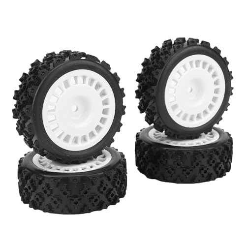 Dilwe RC -Reifen, 1/10 RC Rally -Autorreifen, 4 PCs 1/16 Umwandlung Pflaumenblütenmodell -Muster -Rims für Straßenautos von Dilwe