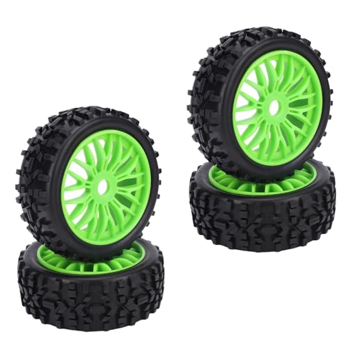 Dilwe RC -Reifen, 4pcs 1/8 RC Off -Straßenauto -, Hochgreifer -Gummi -Reifen -Set für Schlangen SRX8 Kyosho MP9 (Green) von Dilwe