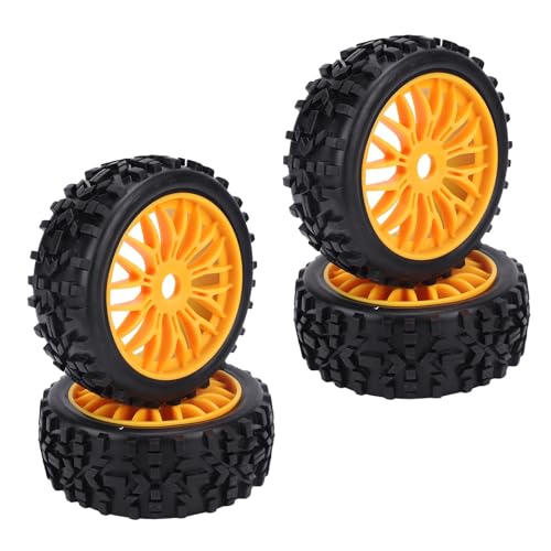 Dilwe RC -Reifen, 4pcs 1/8 RC Off -Straßenauto -, Hochgreifer -Gummi -Reifen -Set für Schlangen SRX8 Kyosho MP9 (ORANGE) von Dilwe