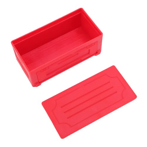 Dilwe RC Simulierte Werkzeugkasten, Dekorative Werkzeugkasten mit Themenaufkleber für RC Off Road und Engineering Vehicle (Rot) von Dilwe