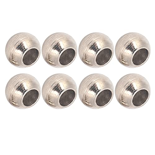 Dilwe RC-Stoßdämpfer Kugel Kopf Starker Tragender Effekt Verbessert die Stoßdämpfung für 1/10 RC-Auto-Hobbyisten 8pcs Silber von Dilwe