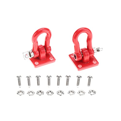 Dilwe RC Trailer Buckle 2 Stück RC Shackle Lock Catch Zubehör für RC Climbing Crawler(Rot) von Dilwe