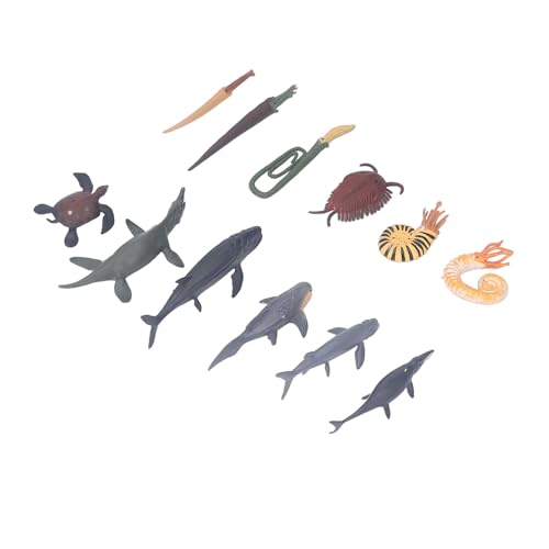Dilwe Realistisches Prähistorisches Meerestierspielzeug, Langlebige PVC-Miniatur-Marine-Dekorationsfiguren Zum Sammeln (BL 1116) von Dilwe