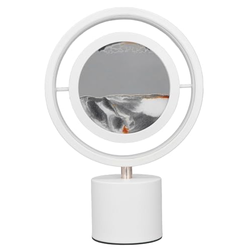 Dilwe Sandkunstlampe, Bewegliches Sandkunstbild-LED-Licht, um 360 Grad Drehbares Treibsand-Mallicht für die Desktop-Dekoration von Dilwe