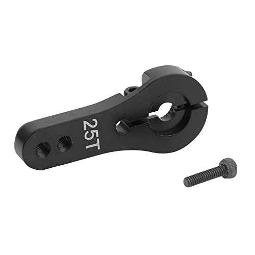 Servo Horn, 25mm 25T Zähne Halb Servo Horn Arm Für Futaba/Ace/TowerPro MG RC Zubehör(Schwarz) von Dilwe
