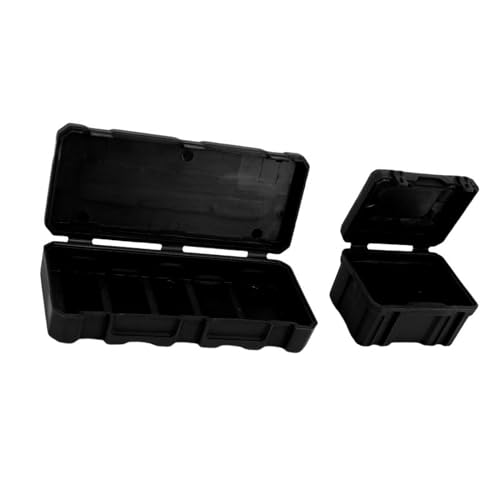 Dilwe Universal RC Toy Car Simulation Gepäck Dekoration Tool Aufbewahrungsbox mit Aufkleber (Black) von Dilwe