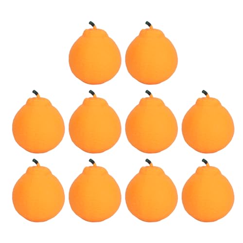 Lebensechte Orangefarbene Quetschspielzeuge aus TPR Zum Stressabbau, Langsam Steigendes Design, Multifunktionales Spielzeug mit Niedlicher Fruchtform (Kleine Größe: 6 cm) von Dilwe
