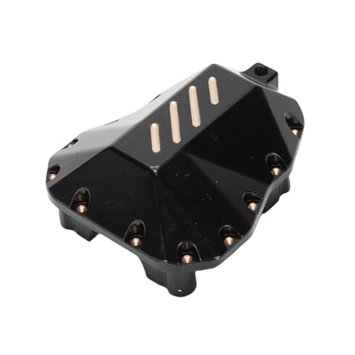 Messing -Diff -Abdeckung, Schwarzes Goldenes Hinterachse Diff -Abdeckung Gegengewichtig, Kompatibel mit MK07 RC Crawler von Dilwe