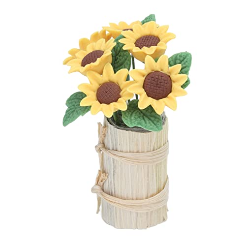Puppenhaus Miniatur Blumen, Ton + Eisendraht Puppenhaus Sonnenblume Miniatur Pflanzen Puppenhaus Dekoration Puppenhaus Miniatur Blumen, Ton + Eisendraht Puppenhaus Sonnenblume Miniatur Pflanzen Puppenhaus Dekoration von Dilwe