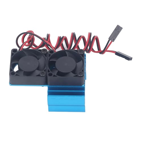RC-Car-Lüfter, Hochgeschwindigkeits-RC-Car-Motor-Kühlkörper-Set für Traxxas Slash 4×4 VXL 1/10 RC-Car (Blue) von Dilwe