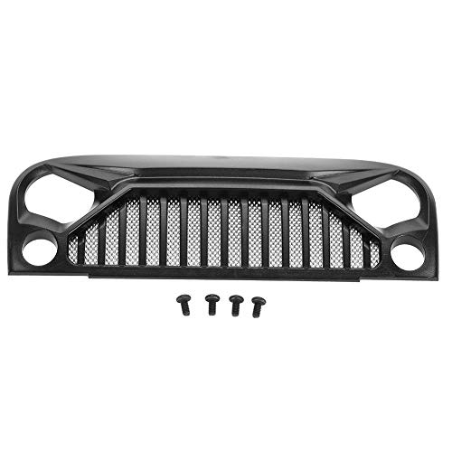 RC Crawler Grill Body, Kunststoff RC Auto Grille Body mit Schrauben für Jeep Wrangler Crawler RC 1:10 Auto Front Zubehör Set von Dilwe