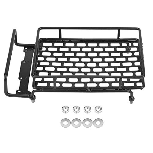 Portabagagli RC,Bagaglio in Acciaio per accessori Modello veicolo Portapacchi per 1/10 RC Crawler Auto(L) von Dilwe