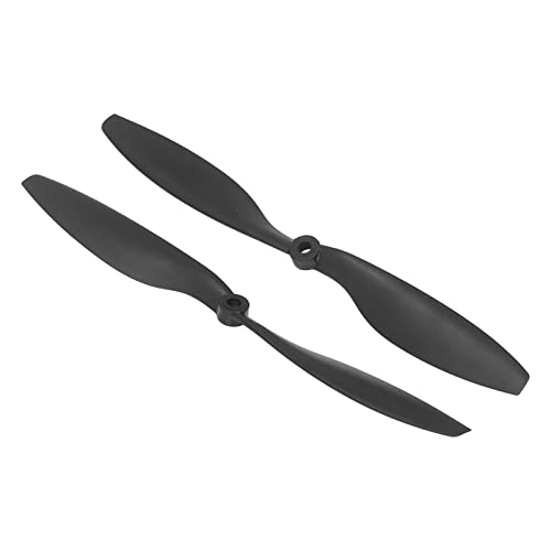 RC-Flugzeugpropeller, Nylon-RC-Flugzeugpropeller für Starrflügel, Schwarz, Flexibles Aerodynamisches Design, Einfache Montage, RC-Positiv-Negativ-Propeller von Dilwe