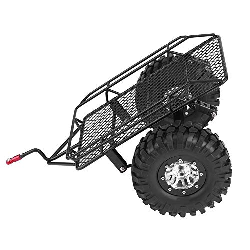 RC Kippanhänger, Metall Trail Car Trailer Hopper DIY Modifizierte Anhänger Zubehör für D90 / SCX10 / 1/10 Scale RC Crawler Car RC Kippanhänger, Metall Trail Car Trailer Hopper DIY Modifizierte Anhänger Zubehör für D90 / SCX10 / 1/10 Scale RC Crawler Car von Dilwe